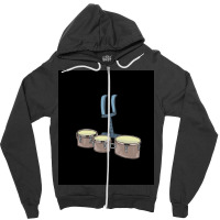 Marching Snare Drums With Harness Poster Zipper Hoodie | Artistshot