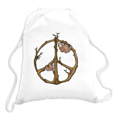 Sloths Peace Sloths Drawstring Bags Designed By Hoainv