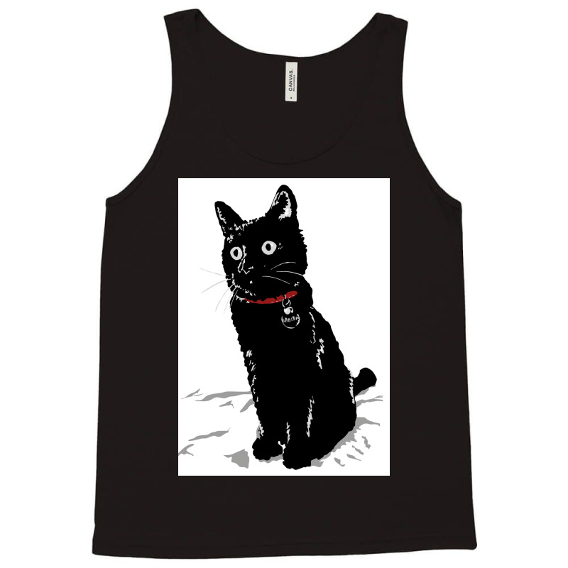 Merlin The Little Black Cat Poster Girl Tank Top | Artistshot