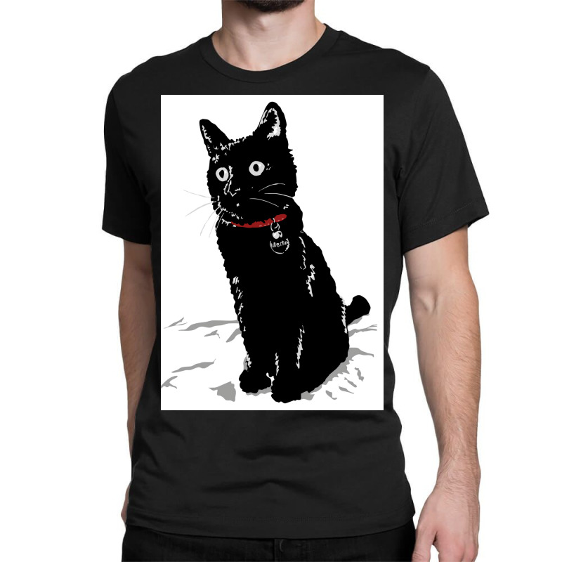 Merlin The Little Black Cat Poster Girl Classic T-shirt | Artistshot