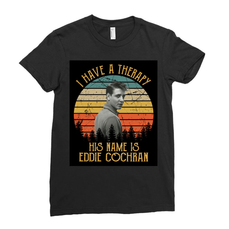 I Have A Therapy His Is Name Is Eddies Poster Aesthetic Ladies Fitted T-Shirt by dayciwesxg | Artistshot