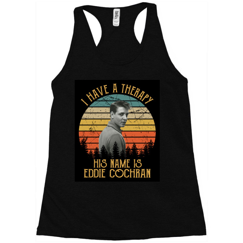 I Have A Therapy His Is Name Is Eddies Poster Aesthetic Racerback Tank by dayciwesxg | Artistshot