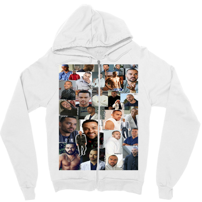 Jackson Avery Collage Zipper Hoodie | Artistshot