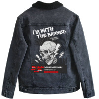 Im With The Banned V1 (banned Books Week) Unisex Sherpa-lined Denim Jacket | Artistshot