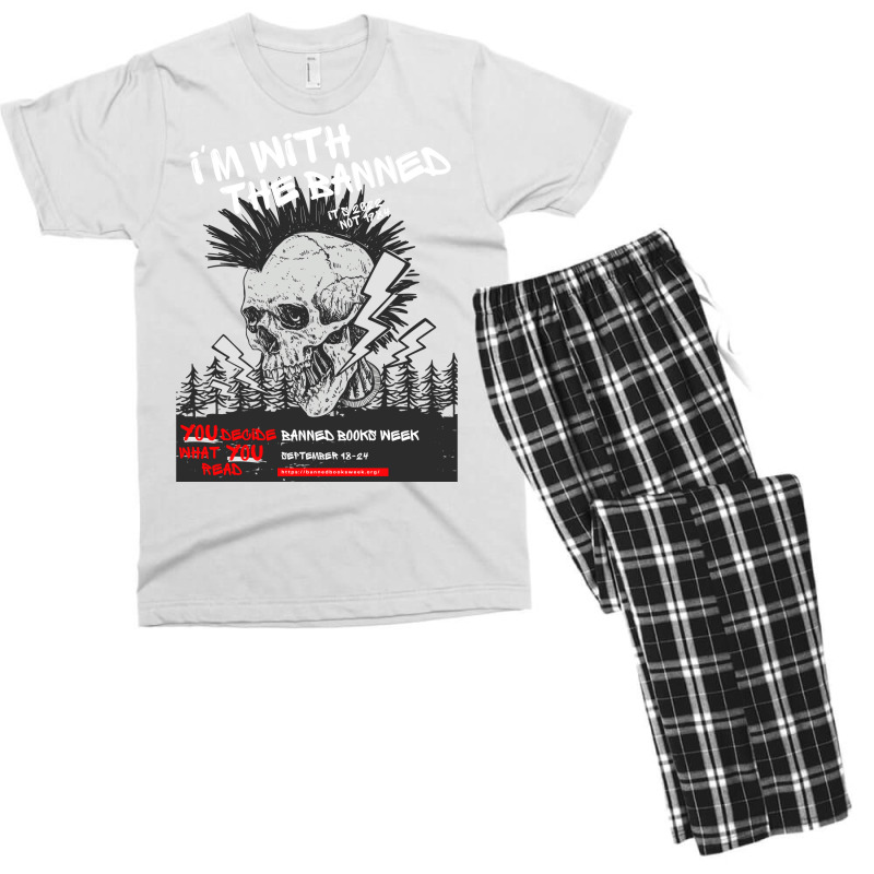 Im With The Banned V1 (banned Books Week) Men's T-shirt Pajama Set | Artistshot