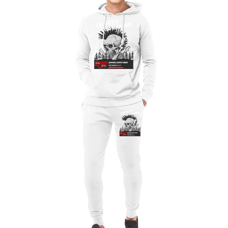 Im With The Banned V1 (banned Books Week) Hoodie & Jogger Set | Artistshot