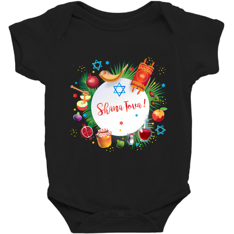 Hot Trend Happy Rosh Hashanah - Shana Tova! Autumn New Year Jewish Hol Baby Bodysuit | Artistshot