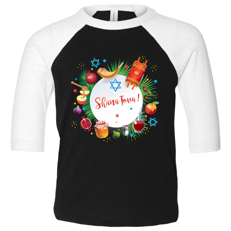 Hot Trend Happy Rosh Hashanah - Shana Tova! Autumn New Year Jewish Hol Toddler 3/4 Sleeve Tee | Artistshot