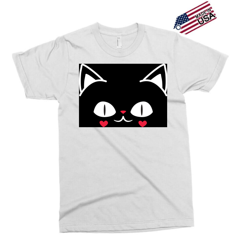 Of Black And Pink Cat Face Cute Cat Lover Poster Exclusive T-shirt | Artistshot