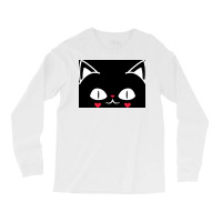 Of Black And Pink Cat Face Cute Cat Lover Poster Long Sleeve Shirts | Artistshot