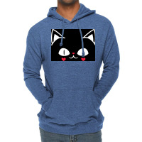 Of Black And Pink Cat Face Cute Cat Lover Poster Lightweight Hoodie | Artistshot