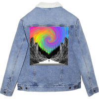 Imagination Place The Crystal Method The Trip Out Unisex Sherpa-lined Denim Jacket | Artistshot