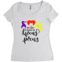 Its Just A Bunch Of Hocus Pocus  Women Halloween Sanderson Sisters Cas Women's Triblend Scoop T-shirt | Artistshot