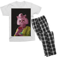 Dedicated Cat Poster Boy Men's T-shirt Pajama Set | Artistshot