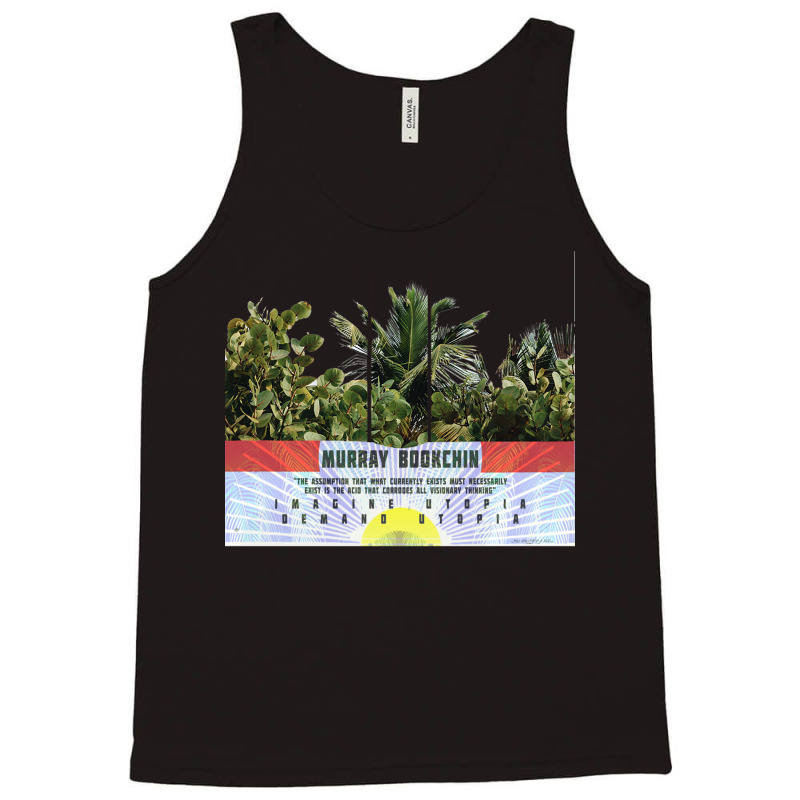 Imagine Utopia   Aesthetic   Murray Bookchin Tank Top | Artistshot