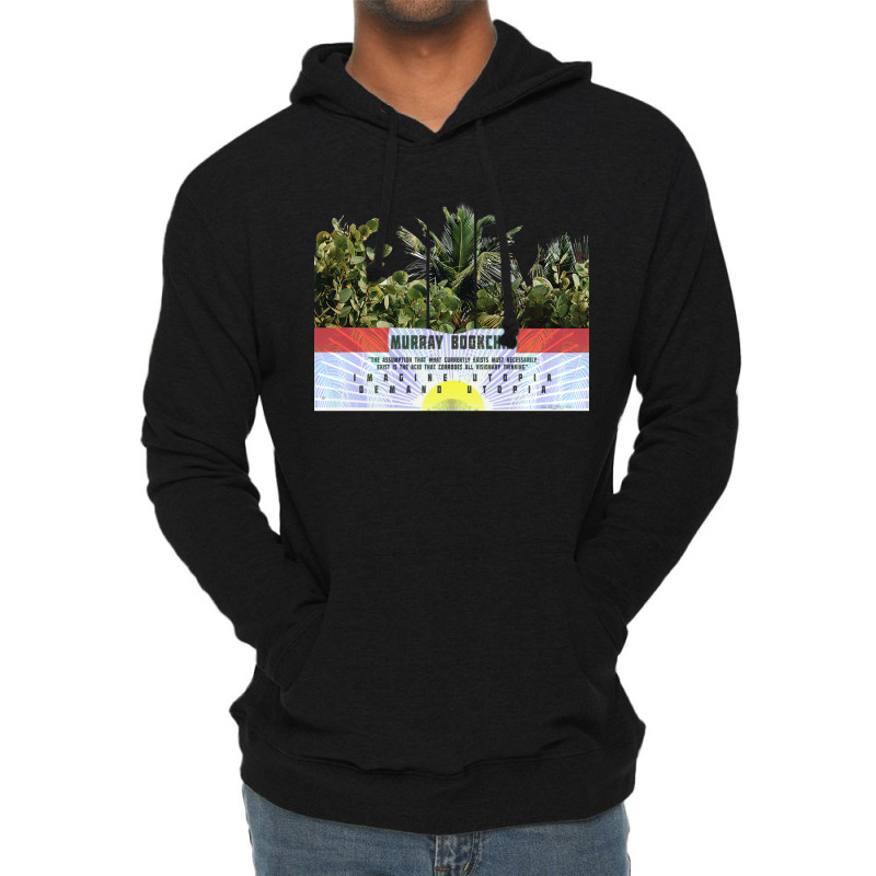 Imagine Utopia   Aesthetic   Murray Bookchin Lightweight Hoodie | Artistshot