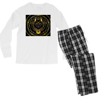 Golden Bastet Poster Trending Men's Long Sleeve Pajama Set | Artistshot