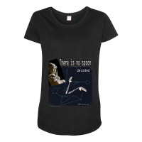 There Is No Spoon Decoded Maternity Scoop Neck T-shirt | Artistshot