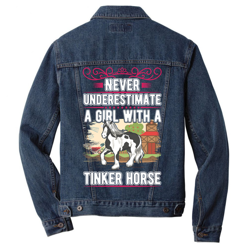 Limited Edition Irish Tinker Girl Horse Men Denim Jacket | Artistshot