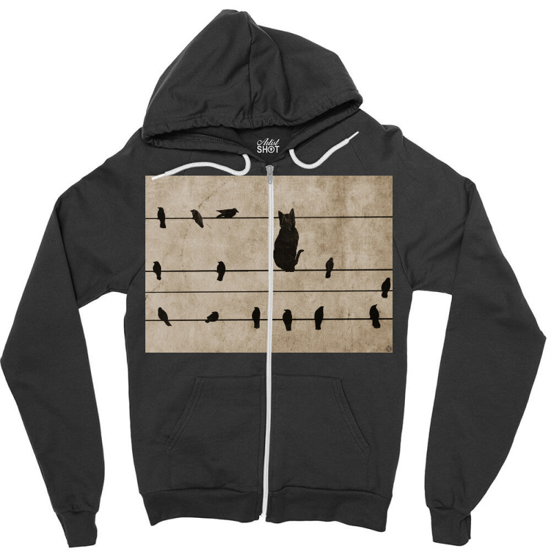 Fitting In Poster Cool Zipper Hoodie | Artistshot