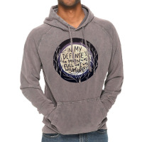 In My Defense The Moon Was Full And I Was Left Unsupervised Vintage Hoodie | Artistshot