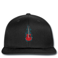 Red Semi-hollow Electric Guitar Flowering Vines Printed Hat | Artistshot