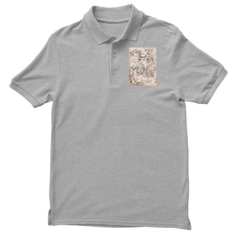 Irezumi Japanese Tattoo Design Poster Hippie Men's Polo Shirt | Artistshot