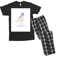 It Was The Cat Poster Vintage Men's T-shirt Pajama Set | Artistshot