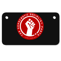 Democratic Socialists Of America   Nature Motorcycle License Plate | Artistshot