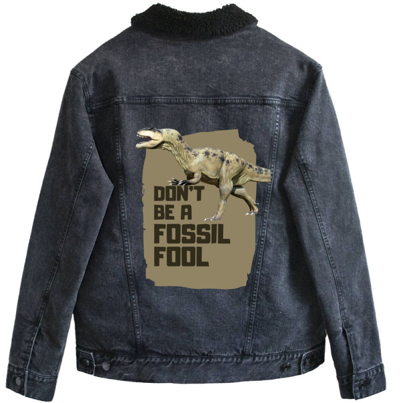 Fossil Fool Unisex Sherpa-lined Denim Jacket | Artistshot