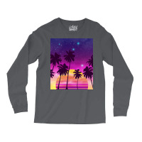 Incredibly Vibrant Sunset Synthwave Long Sleeve Shirts | Artistshot