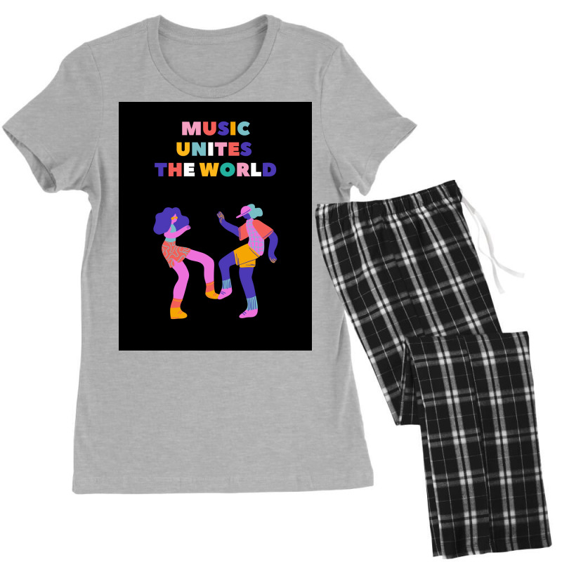 Music Unites The World Poster Women's Pajamas Set by ramindealyt | Artistshot