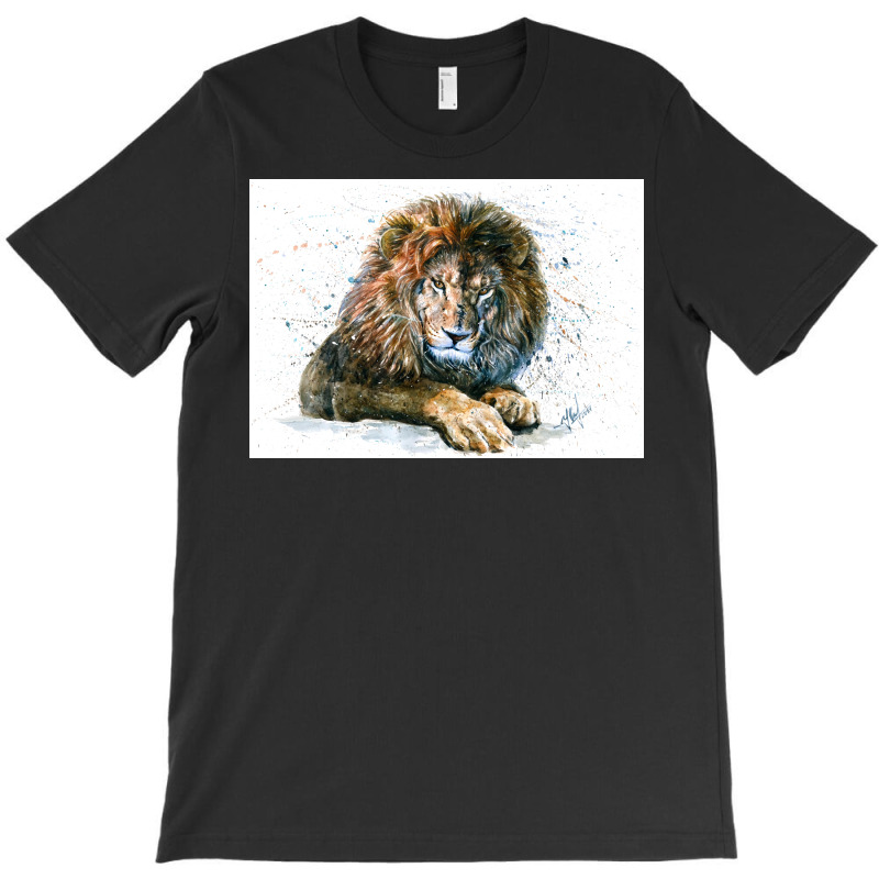 Lion 3 Poster Blue T-shirt | Artistshot