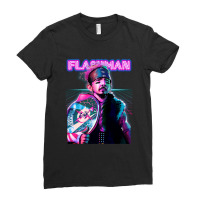 Flashman 'dominate Decade' Design Ladies Fitted T-shirt | Artistshot