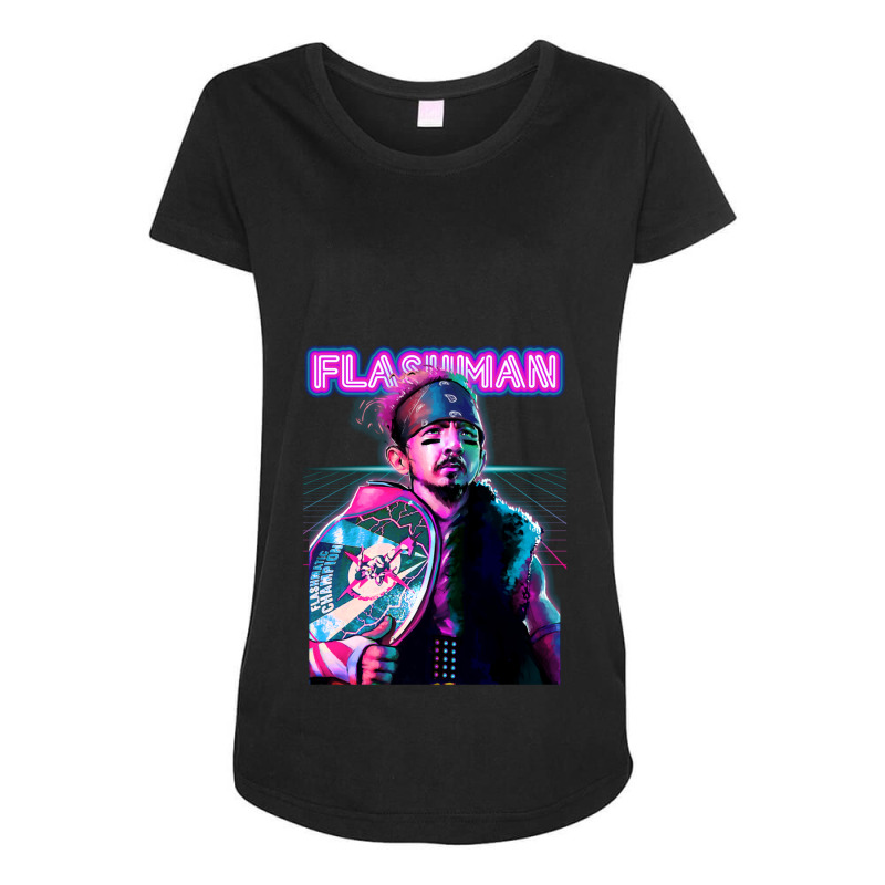 Flashman 'dominate Decade' Design Maternity Scoop Neck T-shirt by AbeaJuanje | Artistshot