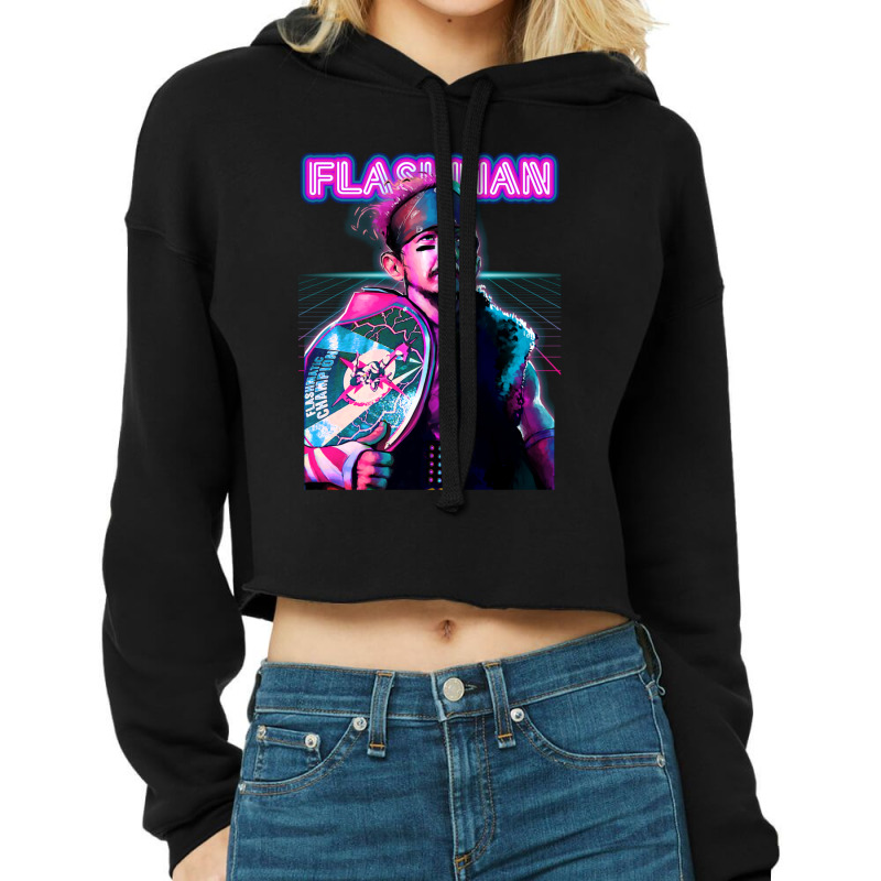 Flashman 'dominate Decade' Design Cropped Hoodie by AbeaJuanje | Artistshot