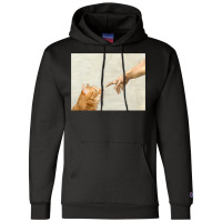 Indie Aesthetic Michaelangelo Creation Cat Art Cute Y2k 90s   Cute Ora Champion Hoodie | Artistshot