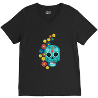 Fate And Prophecy Final Destination Halloween Skull Amelie Lens V-neck Tee | Artistshot