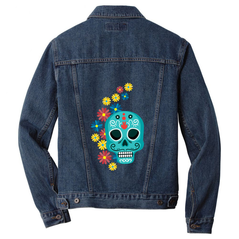 Fate And Prophecy Final Destination Halloween Skull Amelie Lens Men Denim Jacket by StefanyIveson | Artistshot