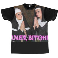 Paris Hilton And Nicole Richie Nuns Graphic T-shirt | Artistshot