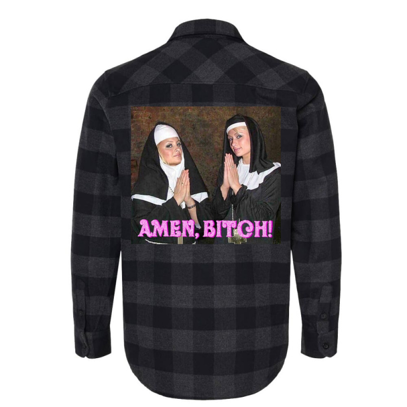 Paris Hilton And Nicole Richie Nuns Flannel Shirt by majebiklaarw | Artistshot