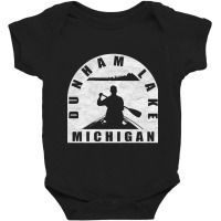 Hot Trend Dunham Lake Canoeing Michigan Baby Bodysuit | Artistshot