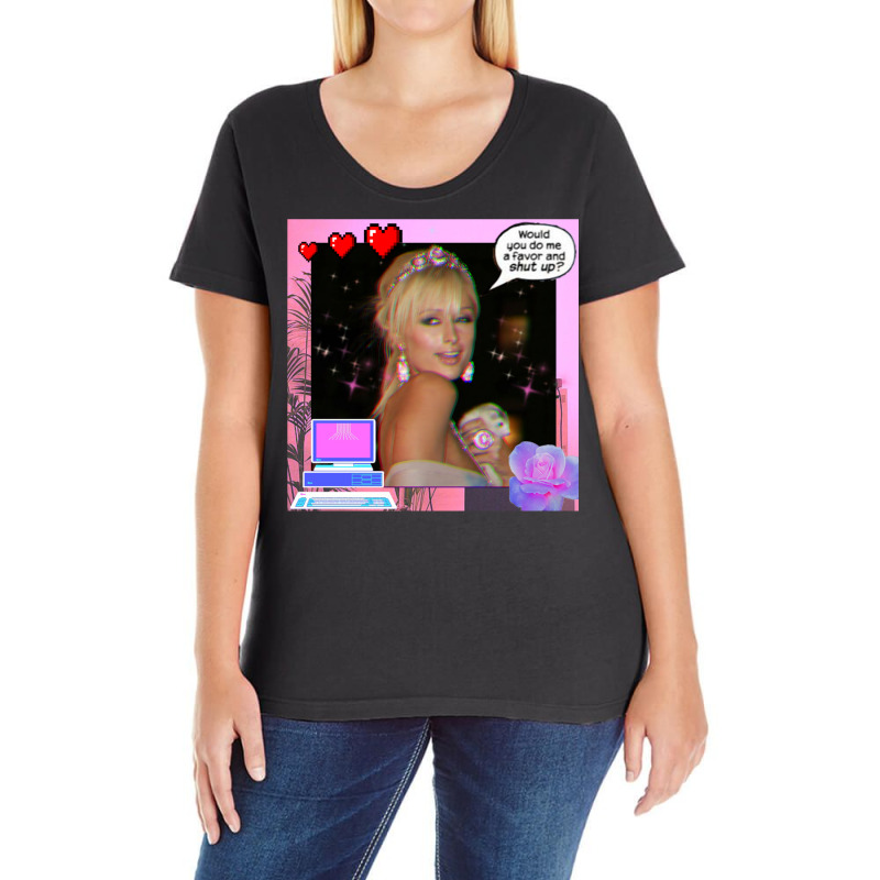 Paris Hilton Ba Ladies Curvy T-Shirt by majebiklaarw | Artistshot