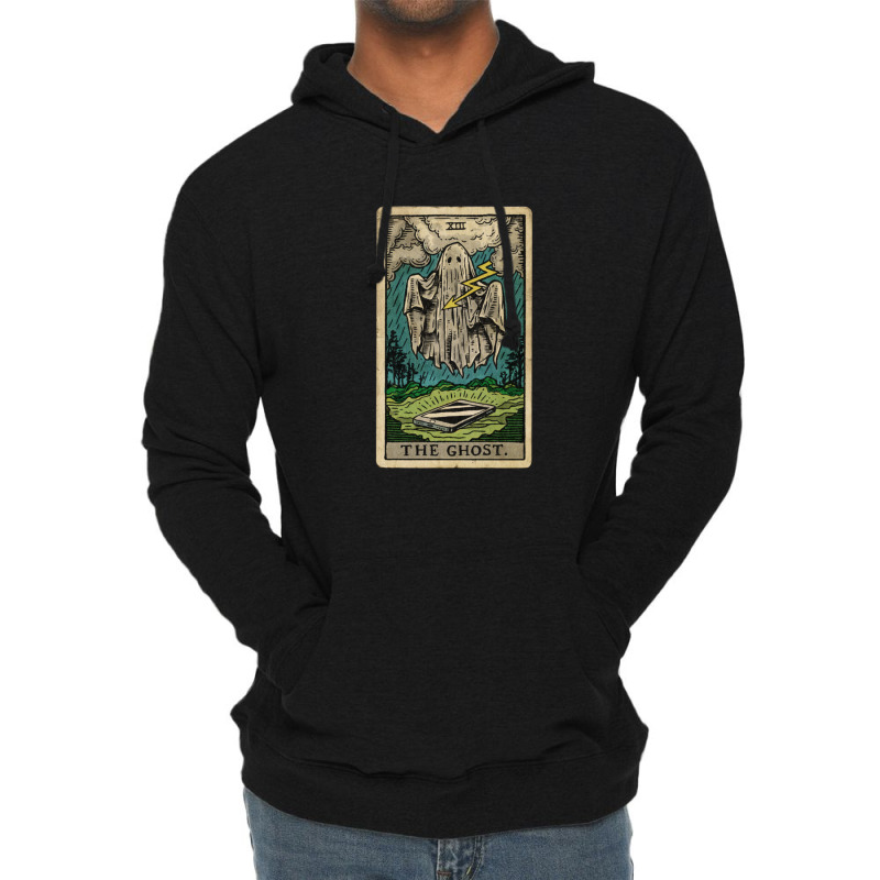 The Ghost Tarot Card Lightweight Hoodie | Artistshot