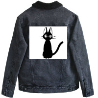 Kiki Poster Summer Unisex Sherpa-lined Denim Jacket | Artistshot