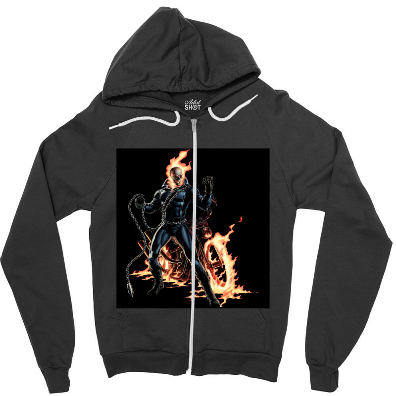 The Ghost Zipper Hoodie | Artistshot