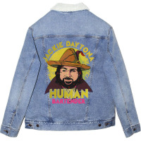 Limited Edition Jackie Daytona Human Bartender Retro Unisex Sherpa-lined Denim Jacket | Artistshot