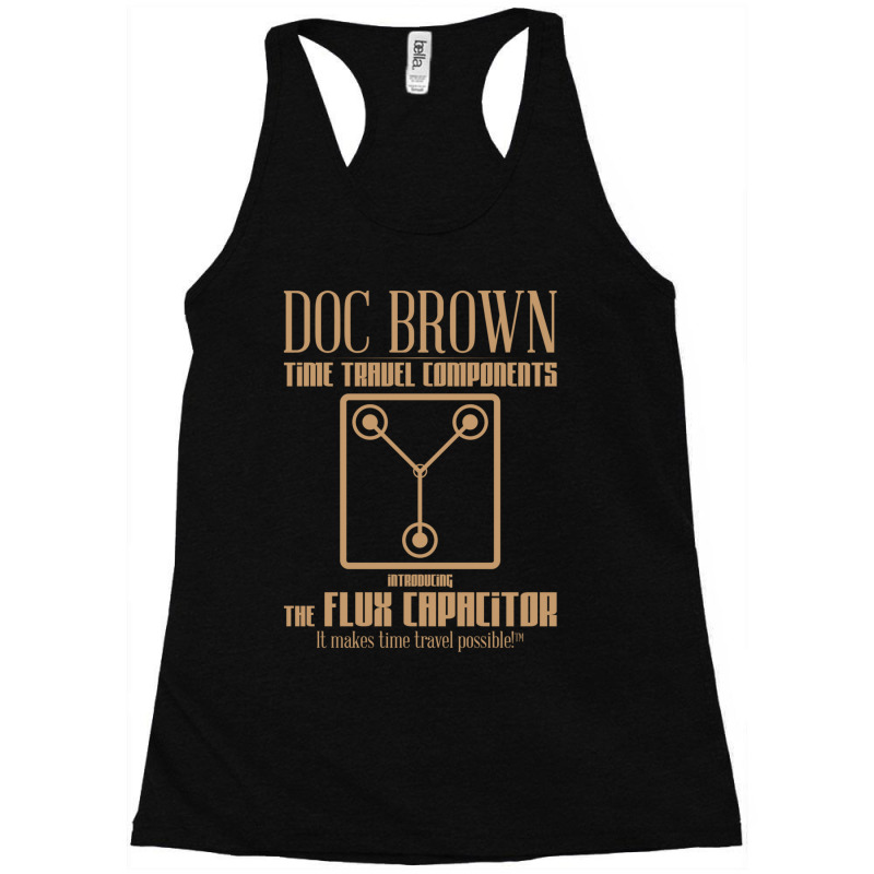 Doc Brown Time Travel Components Flux Capacitor Racerback Tank by TannerStagno | Artistshot