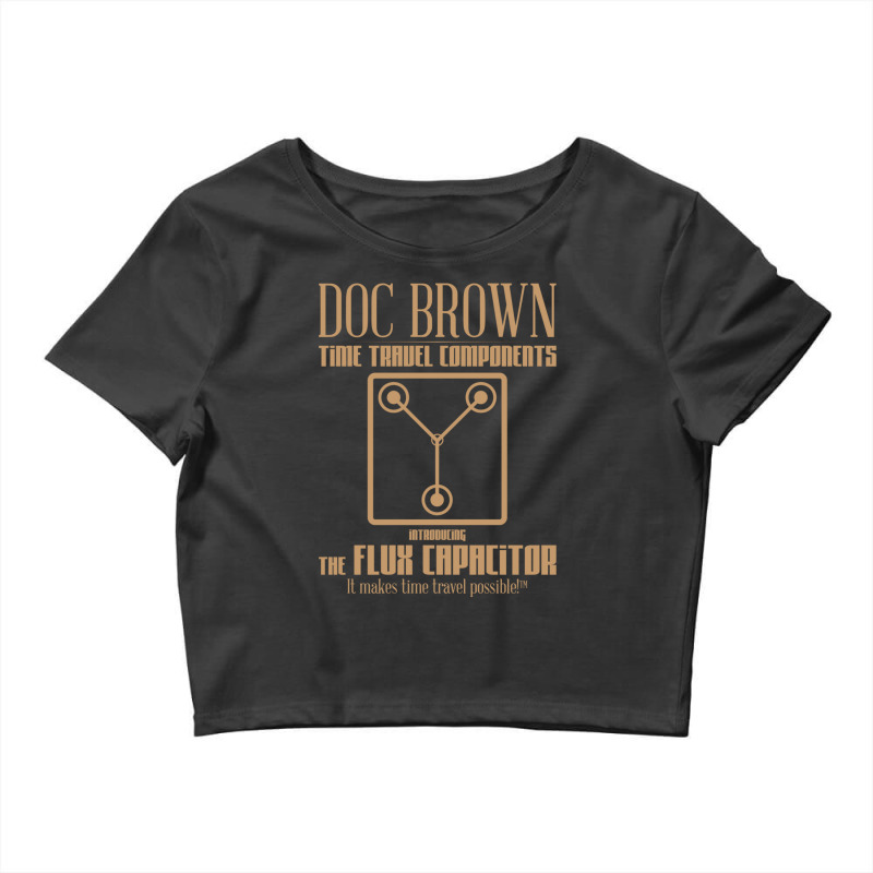 Doc Brown Time Travel Components Flux Capacitor Crop Top by TannerStagno | Artistshot