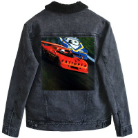 Japanese Jazz Fusion Car Album (1979) Unisex Sherpa-lined Denim Jacket | Artistshot